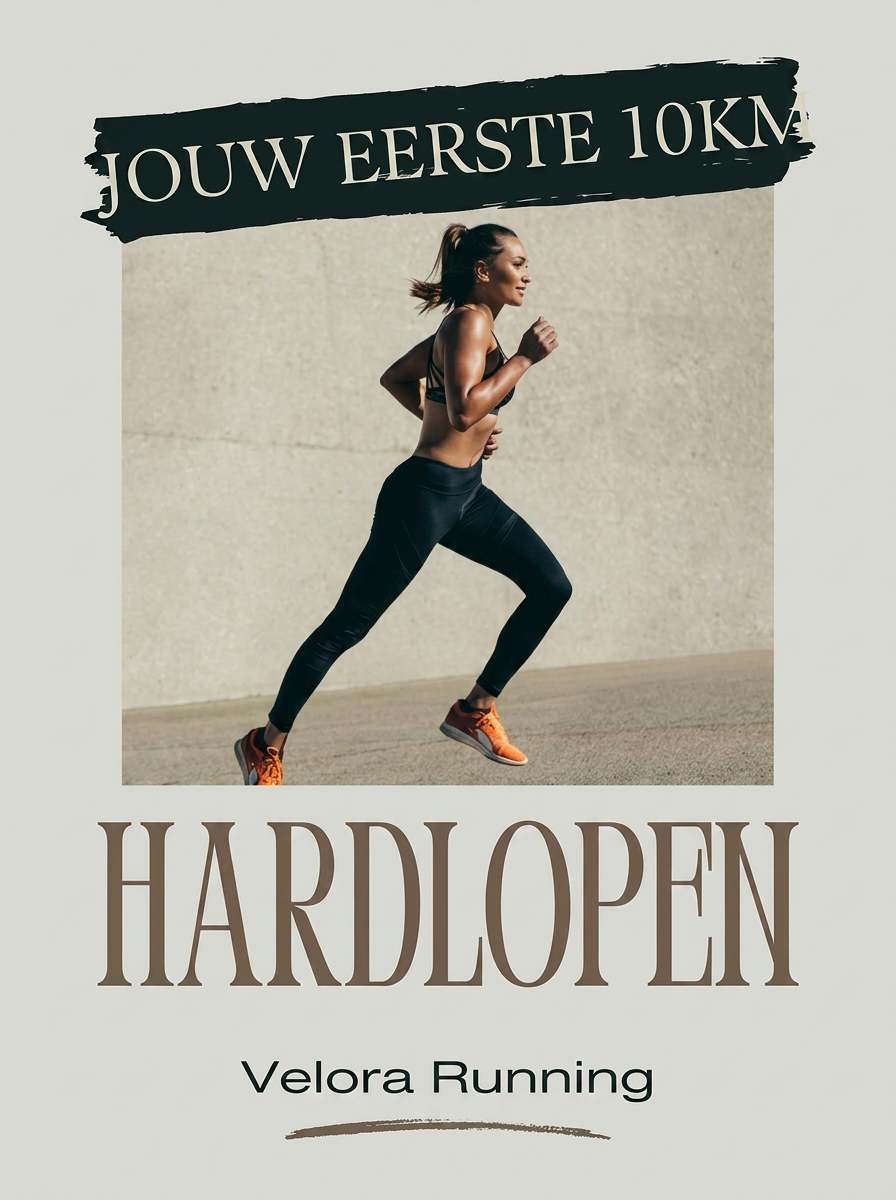 E-book cover: Jouw eerste 10KM Hardlopen — Velora Running